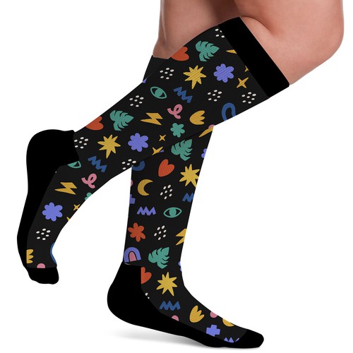 Designing compression socks.