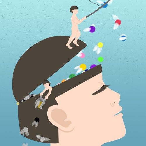 Illustration depicting "saving memories".