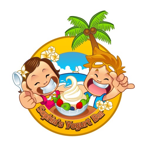 Create the next logo for Sophia's Yogurt Bar