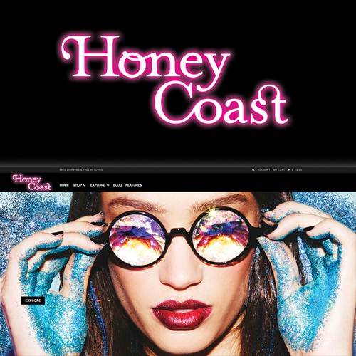 Logo concept Honey Coast fashion