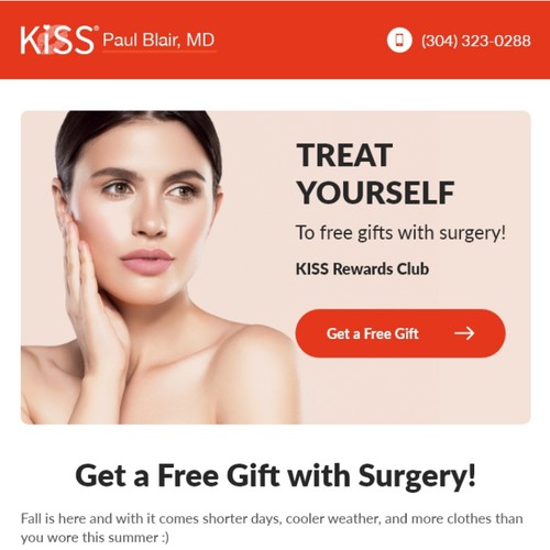 Email Design For KiSS Rewards Club