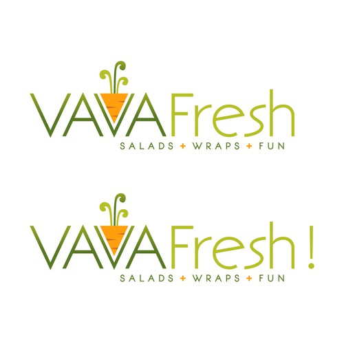 Create a winning logo for VAVA Fresh!  Salads + Wraps + Fun