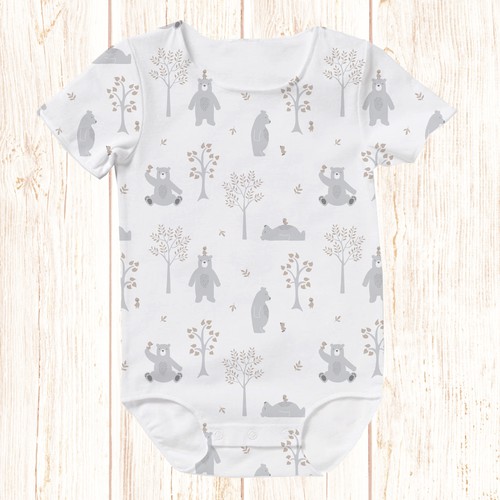 Create cute designs for baby clothes company