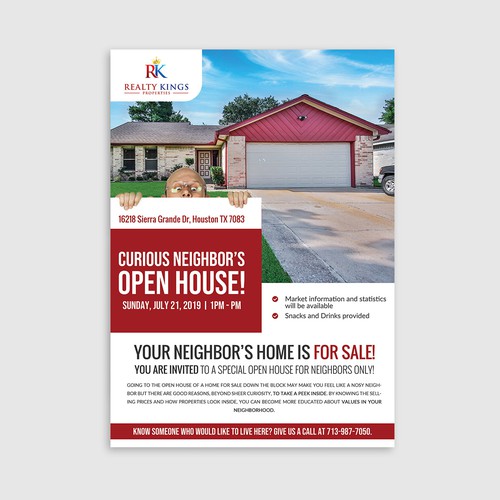 Real estate flyer design