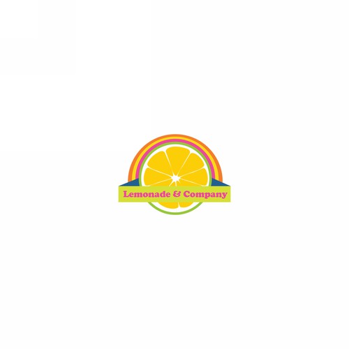 Playfull logo for lemonade company