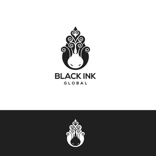 Minimalistic logo for Black Ink Global