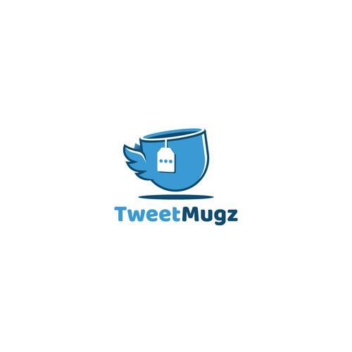 Playful mug design for TweetMugz company.
