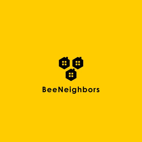 Simple but meaningful logo for community platform: BeeNeighbors