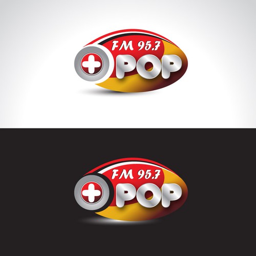 A new FM radio looking for a logo...  +Pop FM 95.7