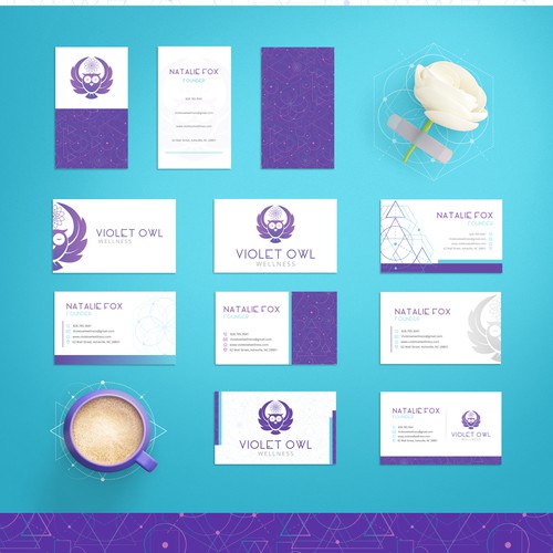Logo & Brand identity for Violet Owl Wellness