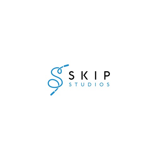 Fitnes Skipping Concept Logo