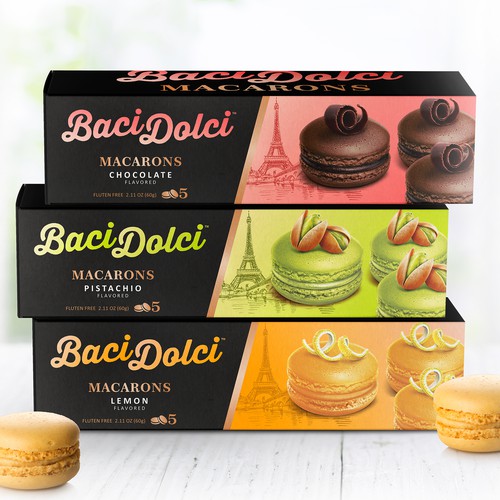 Baci Dolci macarons packaging line