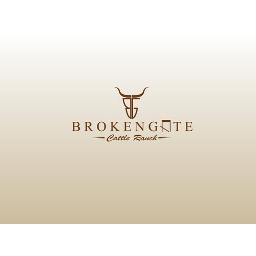 logo for BrokenGate cattle ranch or simply BrokenGate