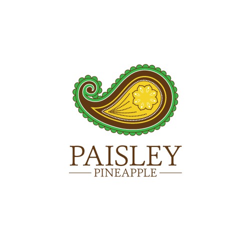 Create a logo for the Paisley Pineapple retail shop that inspires relaxed elegance