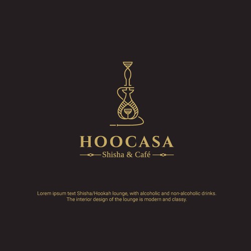 Luxurious Logo for Hookah lounge