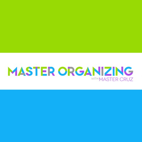 Modern Minimalist Logo with Color for Master Organizing