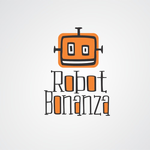 clever logo for Robot Bonanza store