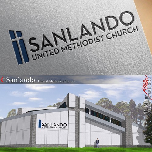 Modern logo design for church