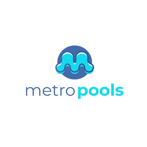Unused logo design for a pool company.
