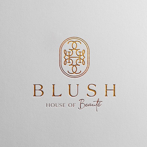 Blush Beauty Salon Bold Luxury Logo