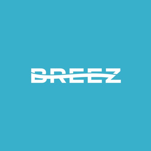 Bold Word-Mark Logo for BREEZ,  a non-nicotine vape company