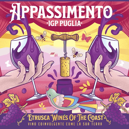 Sicilian wine label