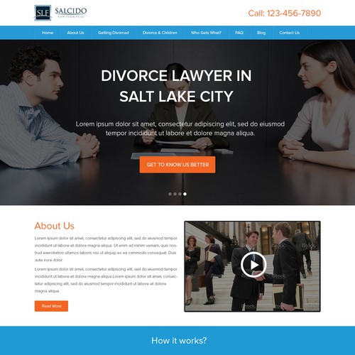 Salt Lake City Divorce Lawyer Website