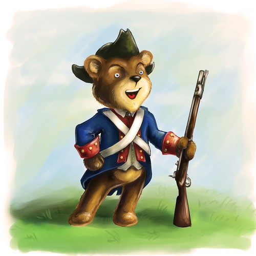 Concept illustration for Teddy bear character