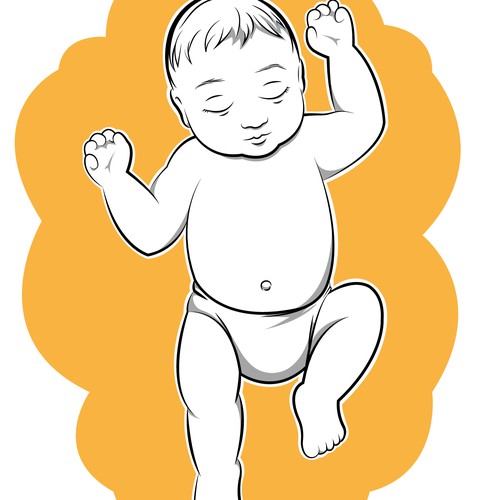 illustration of a newborn