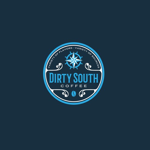 Logo for an outdoors themed coffee shop