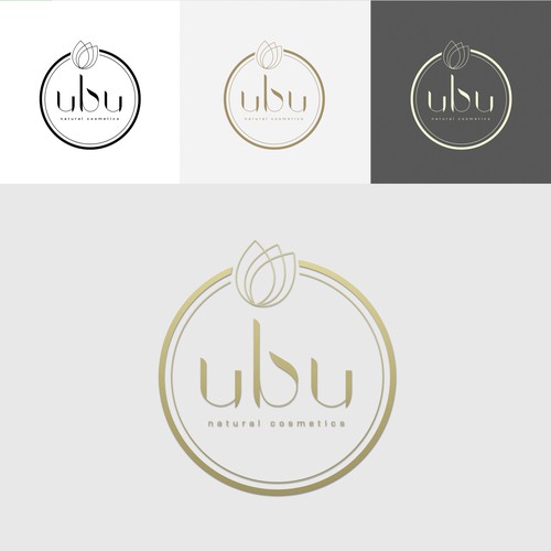 Natural cosmetics logo design