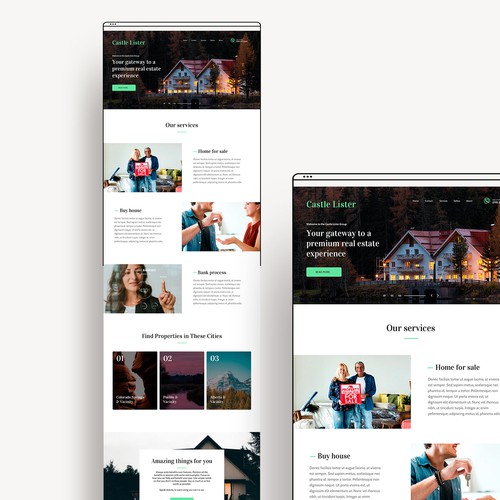 Real Estate WordPress Theme Design