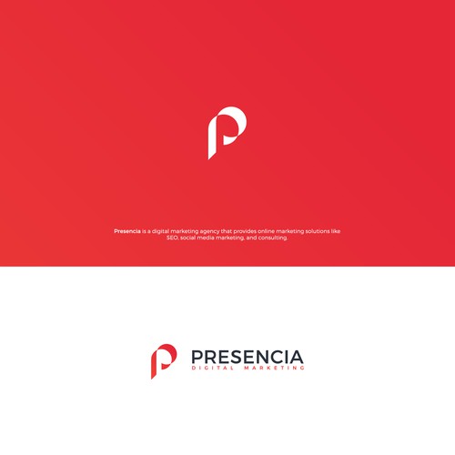Bold "P" icon for a Digital Marketing Company.