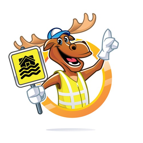 Friendly Moose  mascot design