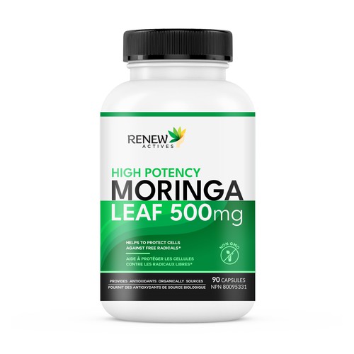 Vitamin supplements label design