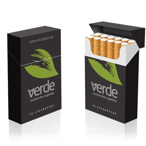 Verde Green Tea Cigarette Box Design