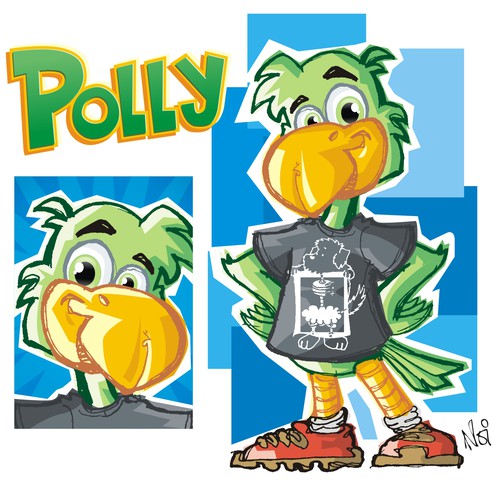 A PARROT mascot