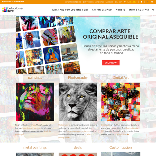 Artistic HTML5 Website Header