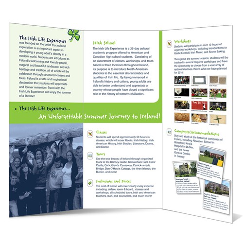 Study Abroad (Ireland) Tri-Fold Brochure 