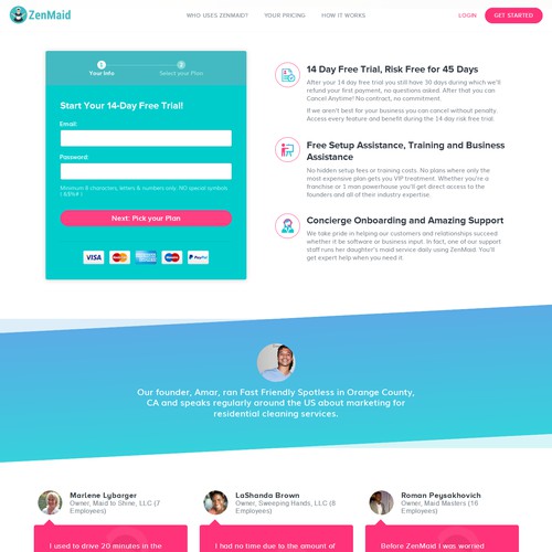Bad-ass high converting SaaS sign up page that'll make you famous beyond your wildest dreams