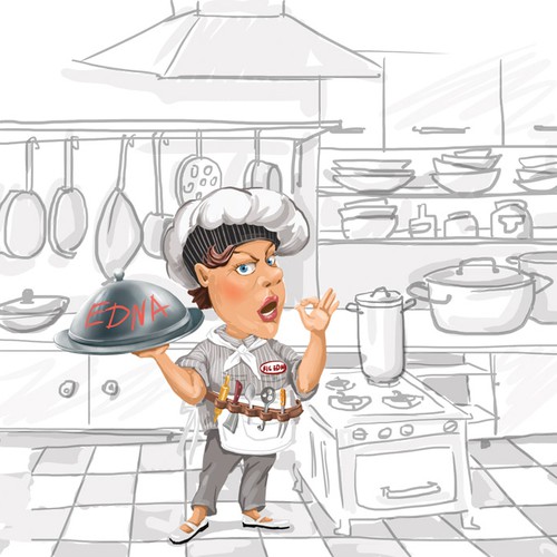 Help bring a sarcastic cookbook character to life