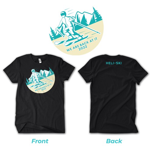 Design T Shirt For HeliSki trip Contest