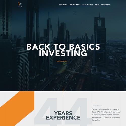 Modern design for an investment company