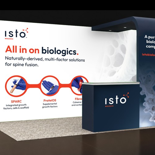 Tradeshow booth design for a medical device