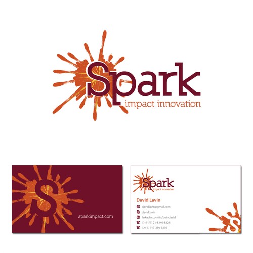 Create the next logo and business card for Spark