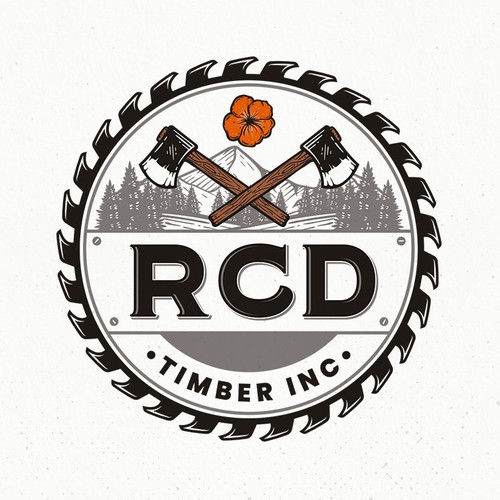 Design a Pacific NW logo for a family oriented logging company