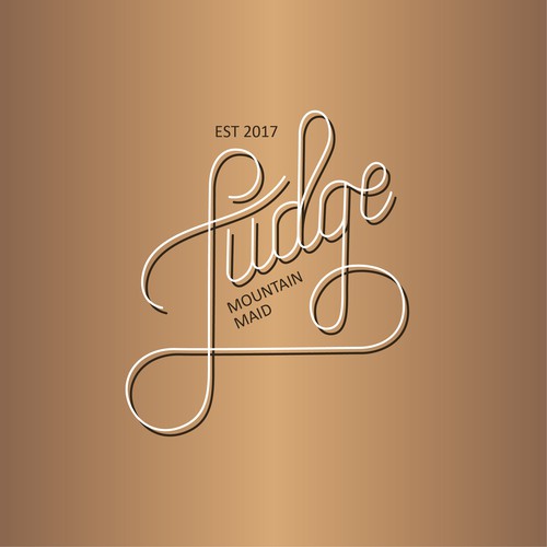 Fudgy logo for fudge business