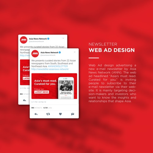 Newsletter Web Ad Design
