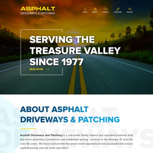 Website for Asphalt Driveway Sand Patching