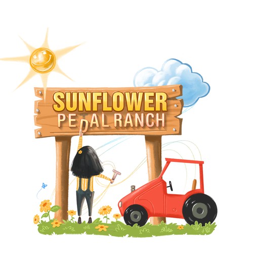 Illustration for Sunflower Pedal Ranch Event